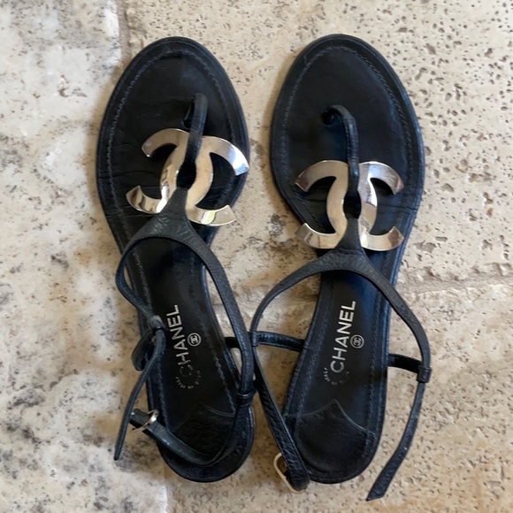 CHANEL Shoes - Chanel Sandal 37.5 Authentic